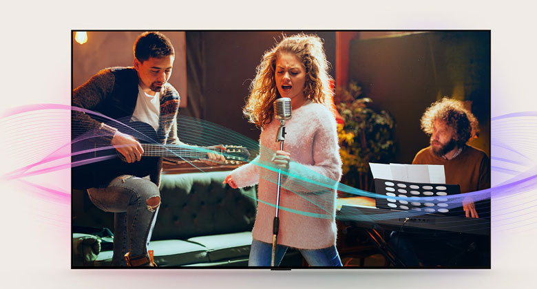 Tivi LG 43 inch UA8055PSA - Âm thanh rõ nét, chân thực mê say cùng AI Clear Sound