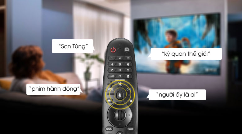 Điều khiển, tìm kiếm bằng giọng nói tiếng Việt cùng Magic Remote và trí tuệ nhân tạo AI ThinQ