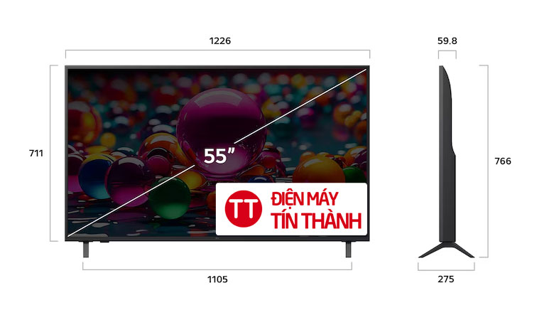 tivi LG 55UA8450 - Smart Tivi LG 55 inch 4K UHD 55UA8450PSA - Thiết kế tinh tế sang trọng