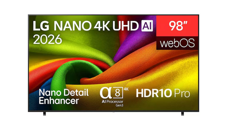 Smart Tivi LG AI 4K 98 inch 98NU855BPSA thiết kế, xuất xứ và bảo hàn