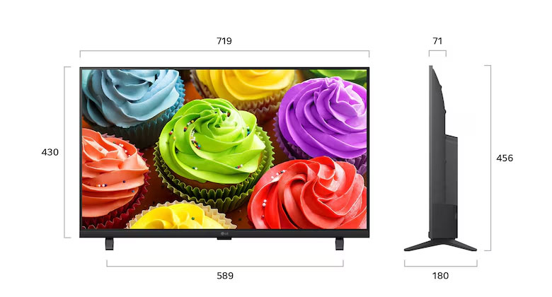 Smart Tivi LG AI 32 inch 32LB655BPSA - Thiết kế