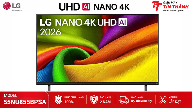 Smart Tivi LG AI 4K 55 inch 55NU855BPSA chính hãng mới 2026