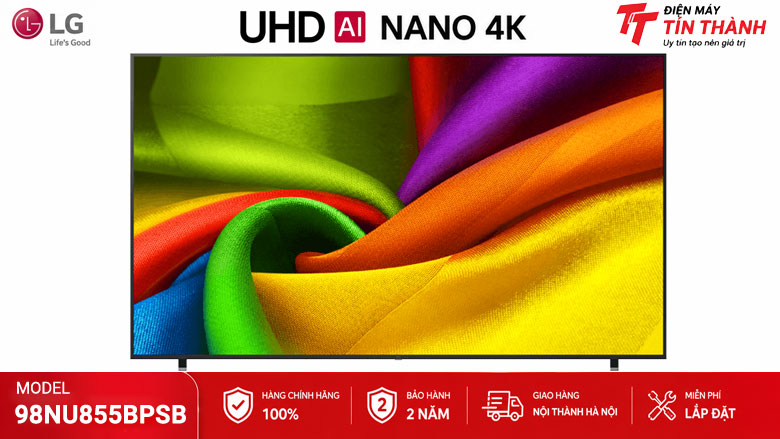 Smart Tivi LG AI 4K 98 inch 98NU855BPSB chính hãng mới 2026