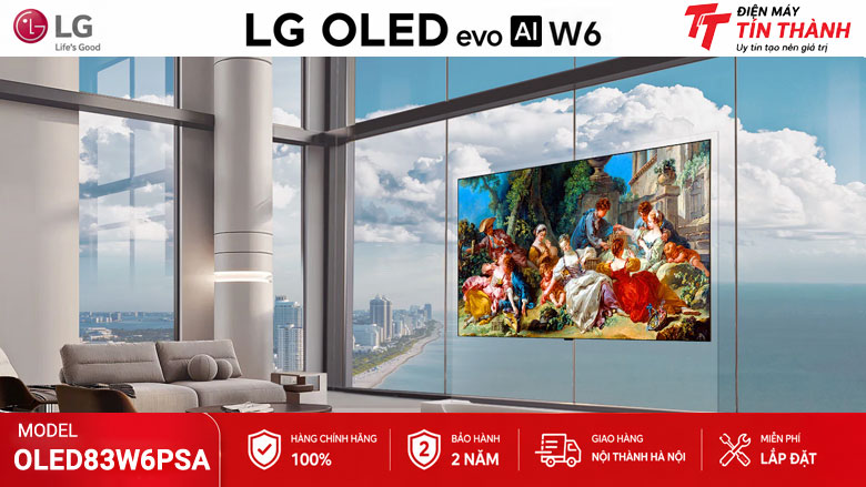 Công nghệ True Wireless 4K 165Hz trên LG OLED83W6PSA