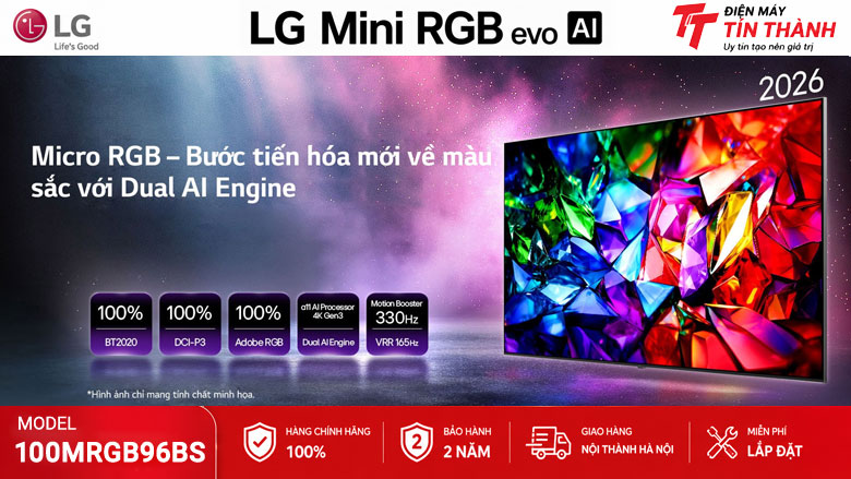 Công nghệ Micro RGB trên Smart Tivi LG 100MRGB96BS