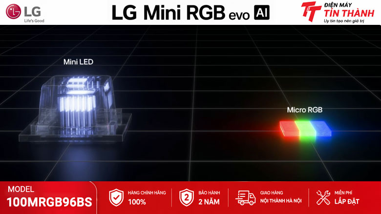 RGB Primary Color Ultra trên Smart Tivi Micro RGB LG 100MRGB96BS