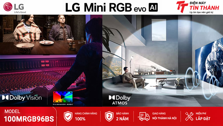 Dolby Vision và FilmMaker Mode trên Smart Tivi Micro RGB LG 100MRGB96BS