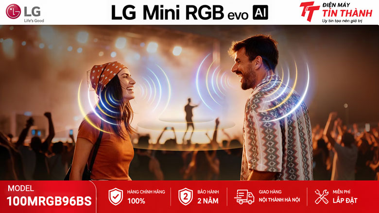 Công nghệ âm thanh alpha 11 AI Sound Pro trên Smart Tivi LG 100MRGB96BS