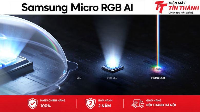 Smart Tivi Micro RGB Samsung AI 4K 55 inch MRA55R85HA - Công nghệ Micro RGB