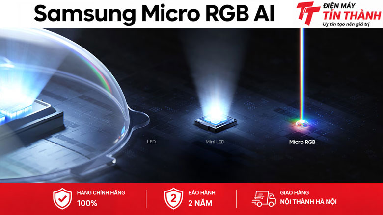 Smart Tivi Micro RGB Samsung AI 4K 85 inch MRA85R95HX - Công nghệ Micro RGB
