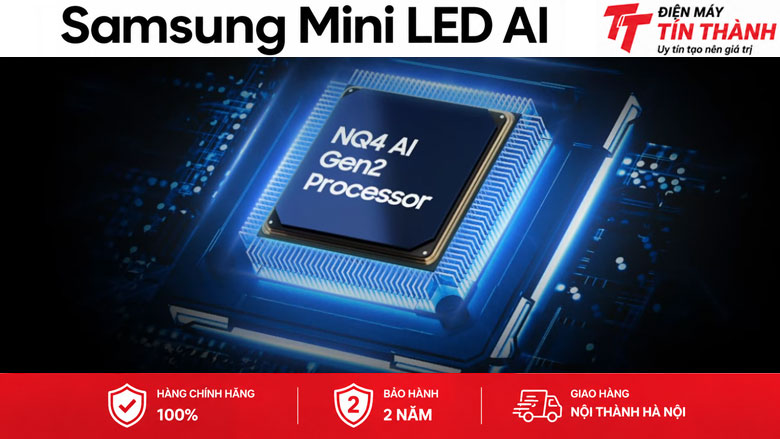 Smart Tivi Mini LED Samsung AI 4K 100 inch UA100M90H - Bộ xử lý AI NQ4 thế hệ 2