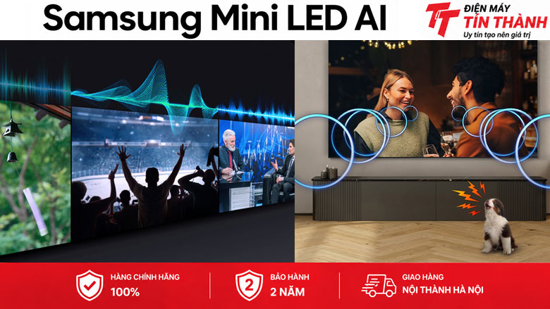 Smart Tivi Mini LED Samsung AI 4K 100 inch UA100M90H - Công nghệ âm thanh