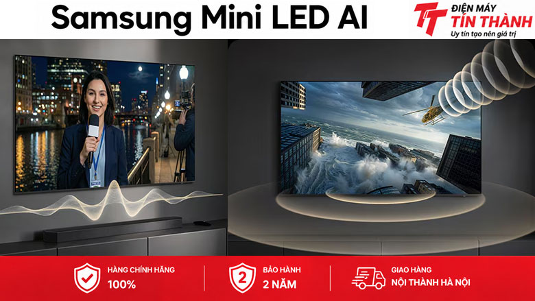 Smart Tivi Mini LED Samsung AI 4K 43 inch UA43M1EHA - Công nghệ âm thanh