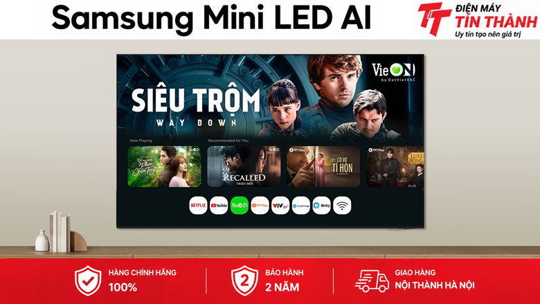 Smart Tivi Mini LED Samsung AI 4K 50 inch UA50M1EHA - Tizen Smart TV