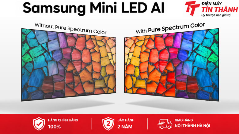 Smart Tivi Mini LED Samsung AI 4K 55 inch UA55M1EHA - Pure Spectrum Color