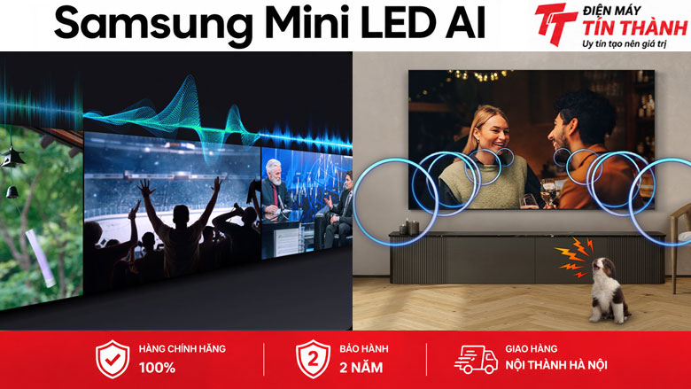 Smart Tivi Mini LED Samsung AI 4K 55 inch UA55M8XHA - Công nghệ âm thanh