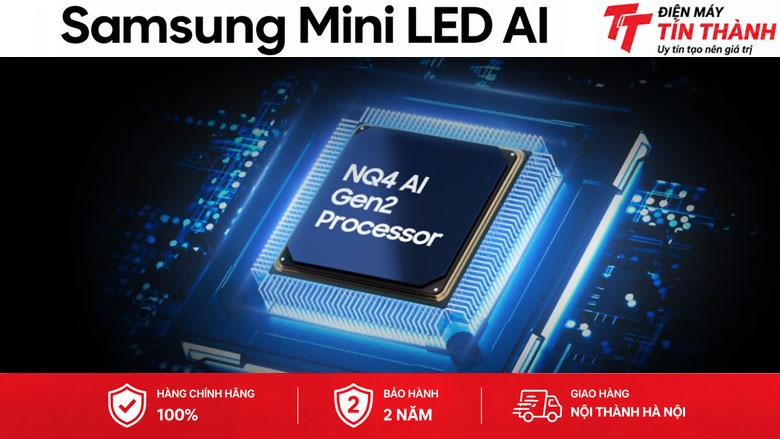 Smart Tivi Mini LED Samsung AI 4K 75 inch UA75M8EHA - Bộ xử lý AI NQ4 thế hệ 2