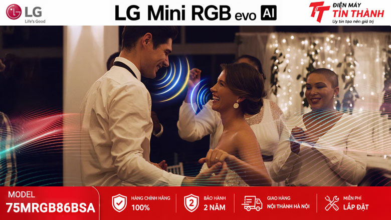 Công nghệ âm thanh AI Sound Pro trên Smart Tivi LG 75MRGB86BSA