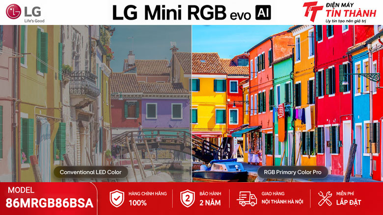 RGB Primary Color Pro trên Smart Tivi Mini RGB LG 86MRGB86BSA