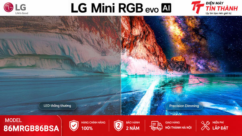 Precision Dimming trên Smart Tivi Mini RGB LG 86MRGB86BSA