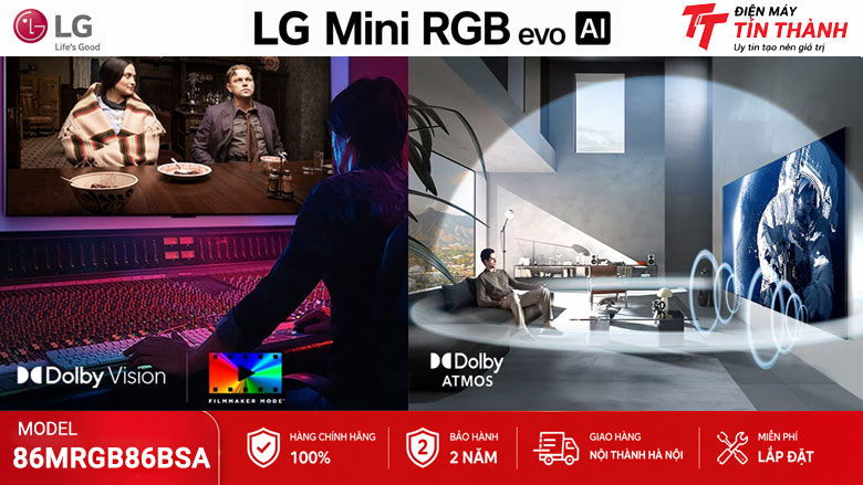 Dolby Vision và FilmMaker Mode trên Smart Tivi LG 86MRGB86BSA