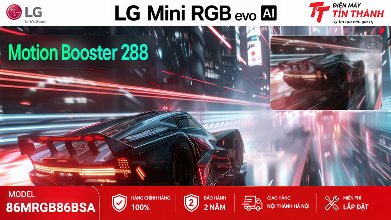 Smart Tivi LG 86MRGB86BSA hỗ trợ gaming VRR 144Hz FreeSync