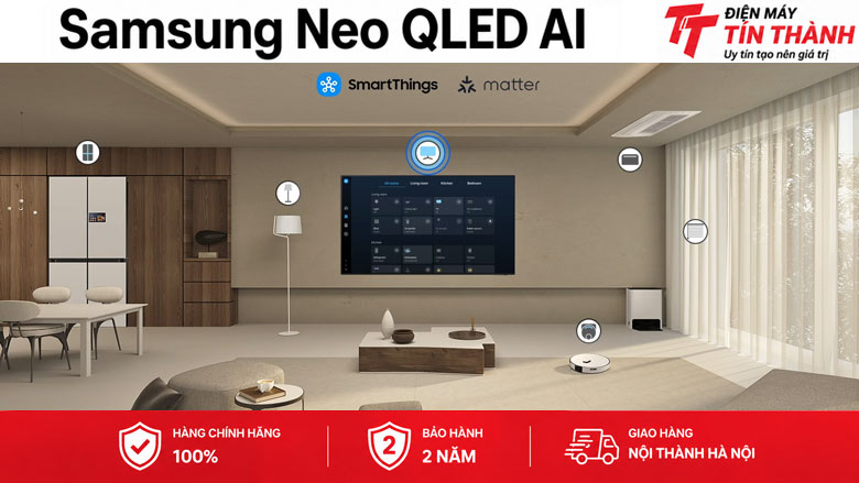 Smart Tivi Neo QLED Samsung AI 4K 55 inch QA55QN70HA - Tiện ích