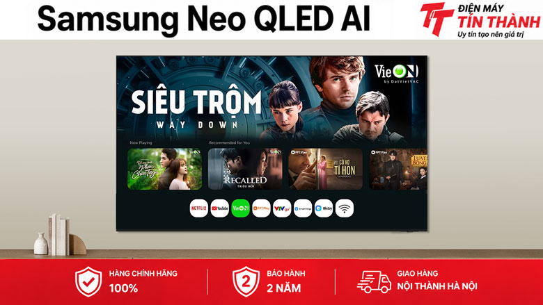Smart Tivi Neo QLED Samsung AI 4K 65 inch QA65QN70HA - Hệ điều hành Tizen