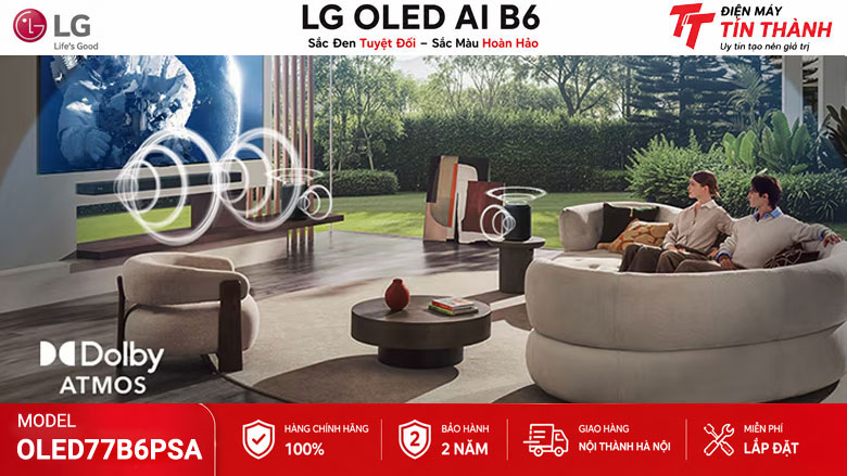 Dolby Vision và Dolby Atmos trên Smart Tivi OLED LG OLED77B6PSA