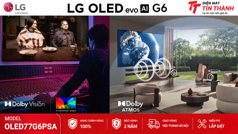 Dolby Vision và FilmMaker Mode trên Smart Tivi OLED LG OLED77G6PSA