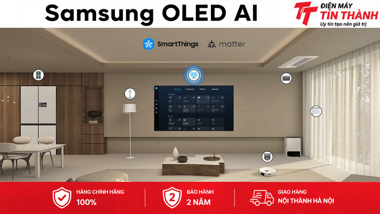 Smart Tivi OLED Samsung AI 4K 55 inch QA55S85HA - Tiện ích