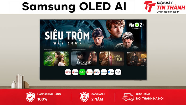 Smart Tivi OLED Samsung AI 4K 55 inch QA55S90HA - Hệ điều hành Tizen