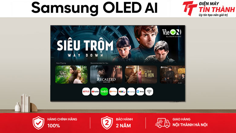 Smart Tivi OLED Samsung AI 4K 77 inch QA77S95HX - Hệ điều hành