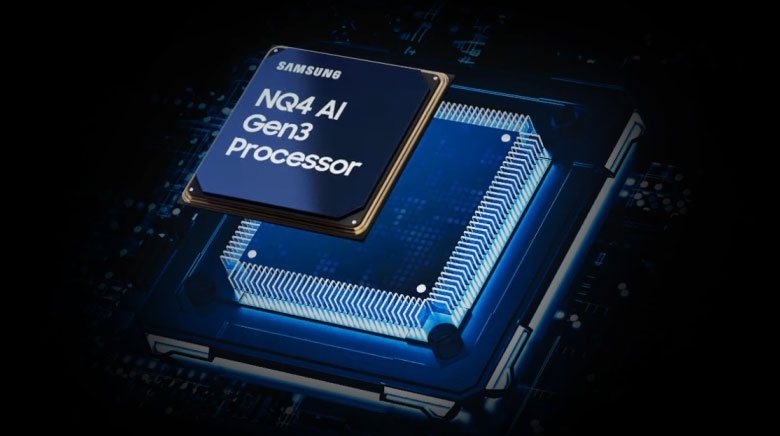 55S90F - Smart Tivi OLED Samsung AI 4K 55 inch QA55S90F - Bộ xử lý AI NQ4 3.0 với 128 mạng trí tuệ, nâng cấp hình ảnh lên chuẩn 4K