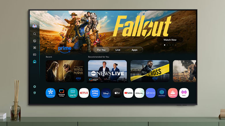 77S90F - Smart Tivi OLED Samsung AI 4K 77 inch QA77S90F - Hệ điều hành One UI Tizen