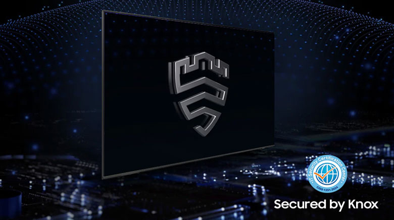 77S90F - Smart Tivi OLED Samsung AI 4K 77 inch QA77S90F - Bảo mật Samsung Knox