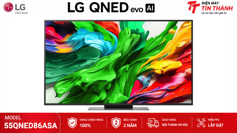 Smart Tivi QNED evo LG AI 4K 55 inch 55QNED86ASA chính hãng
