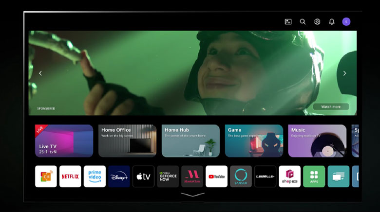 LG 86QNED80SRA - hệ điều hành webOS 23