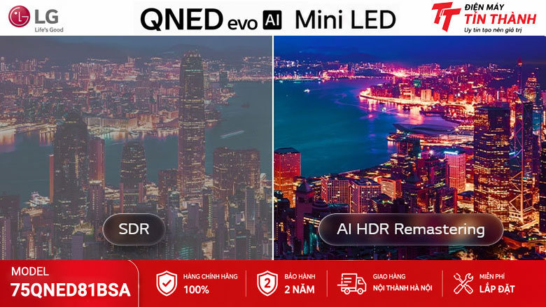 HDR10 HLG và FilmMaker Mode trên Smart Tivi QNED LG 75QNED81BSA