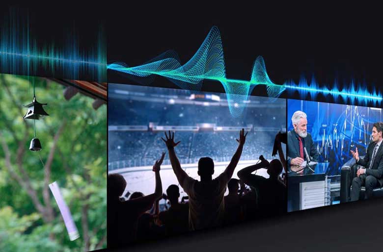 Tivi 43CU8500 - Tối ưu âm thanh trong từng phân cảnh bằng AI