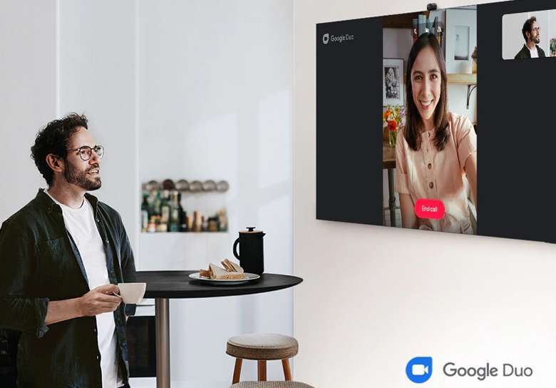 Smart Tivi Samsung 55 inch - Ứng dụng gọi Video Google Duo