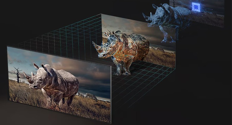 Tivi Samsung 55 inch 2024 - Công nghệ Real Depth Enhancer