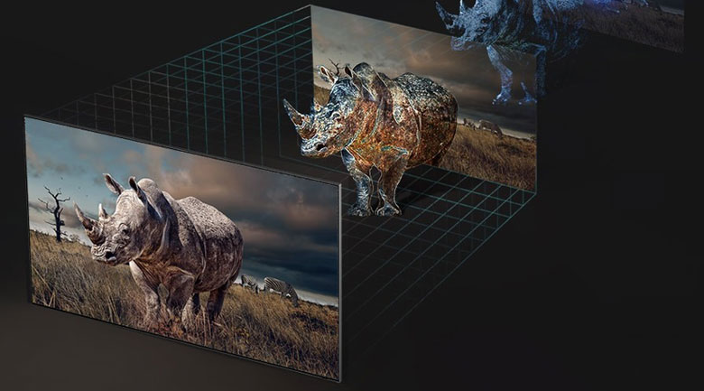 Tivi Samsung 75 inch Q80D - Công nghệ Real Depth Enhancer