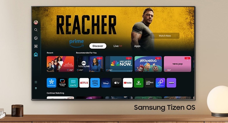 Tivi Samsung QN90D - Nâng tầm giải trí với với hệ điều hành Samsung Tizen OS