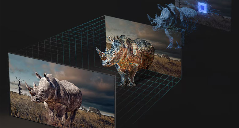 Tivi Samsung QN85F 85 inch công nghệ Real Depth Enhancer