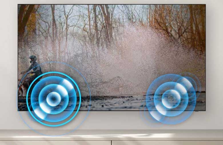 Tivi Samsung Q70C - Chìm đắm trong âm thanh vòm theo chuyển động hình ảnh