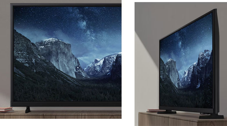 Tivi Samsung giá rẻ - Thiết kế mỏng & 3 cạnh không viền