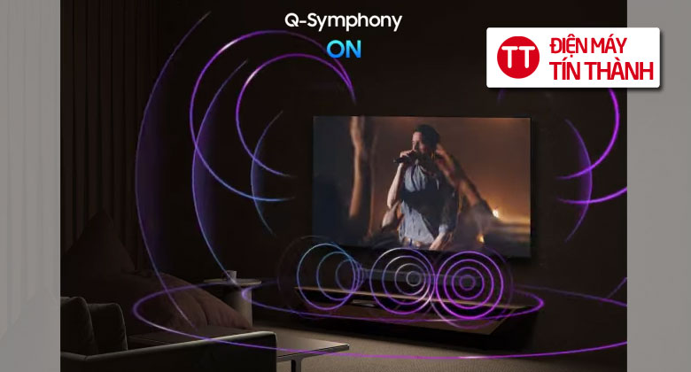 Tivi Samsung 2025 - Q-Symphony sự kết hợp hoàn hảo giữa TV và loa thanh