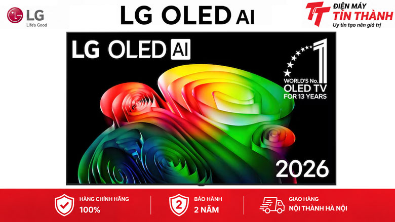 Smart Tivi OLED LG AI 4K 77 inch OLED77B6PSA - Thiết kế