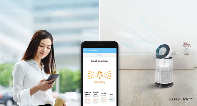 Cảm biến và tiện ích thông minh trên máy lọc không khí